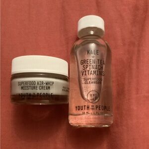 YOUTH TO THE PEOPLE cleanser and moisturizer mini never used
